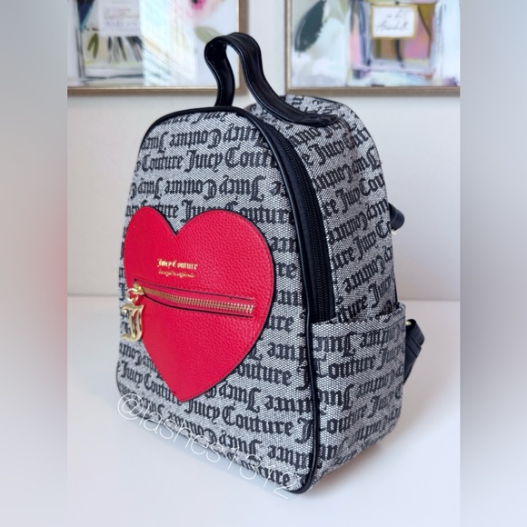 JUICY COUTURE Bag Whole Lotta Love Mini Backpack - Black Red Heart main image 5